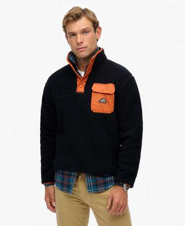 Fuji Fleece Half Popper Jumper
