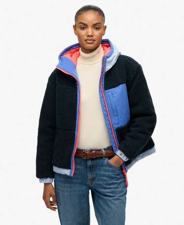 Vintage Hooded Sherpa Jacket
