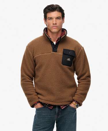 Fuji Fleece Half Popper Jumper